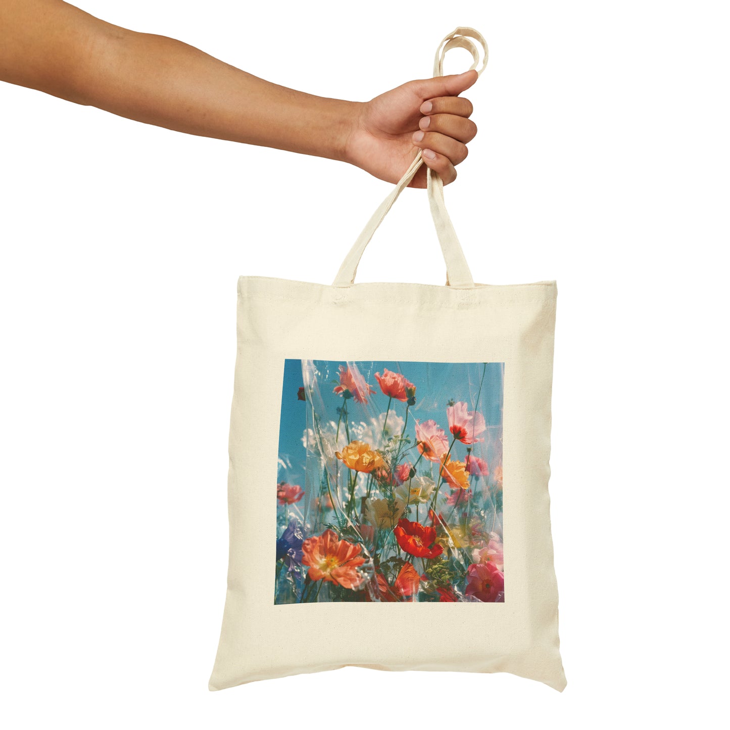 Plastic Plague Wilted Earth Cotton Canvas Tote Bag